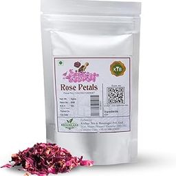 BROOKLANE Dried Rose Petals | Edible & Natural | Ideal for Teas, Desserts, Garnishing, and Skincare | Fragrant, Flavourful & Rich in Antioxidants | No Artificial Colors or Additives-image-38