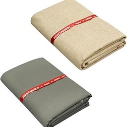 Abhi Fashion Men's Cotton Feel Formal Unstitched Combo Trouser Fabric For Men (Pack Of 2)-picture-28