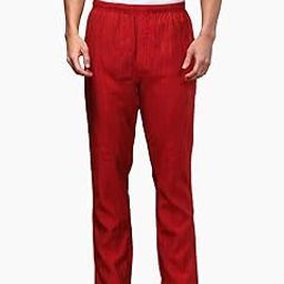 Mens Pyjama Viscose Blend Woven Design Elastic Waist Side Pockets Bottomwear Pant Classic Design for Ultimate Comfort-image-80