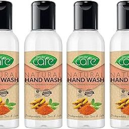 Natural Hand Wash Liquid | 100ML | Pack of 4 | (Haldi & Tulsi Extracts) Skin Friendly | Natural, Plant Based | Non toxic |-picture-27