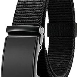Ratchet Belt Nylon, Golf Belts for Men Casual, No Hole Web Belt Adjustable Trim to Fit (Ratchet Web Belt)-image-60