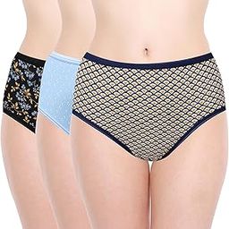 100% Cotton Printed Vanity 20007 Regular Panties | Soft Fabric, Seamless Design & Comfortable | Stretchy Colourful Beautiful Women's Panties | Set of 3-image-35