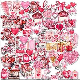 BIRD'S MIND® 55 PCs Love Pink Theme Scrapbook Stickers for journals Scrapbooking DIY Diary-image-57
