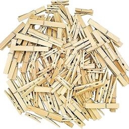 Amazon Brand - Umi Mini Natural Wooden Photo Paper Clips Pack Of 100-image-57