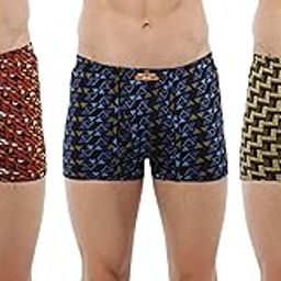 Men's Printed Trunk with 100% Combed Cotton (Pack of 3)-19