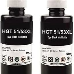 GT53XL Black Refill Ink (135ml × 2) – Compatible with HP Ink Tank 310, 319, 415, 530, 515, GT 5810, 5820 Series Printers-31