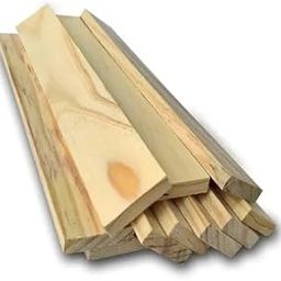 VK HANDICRAFT Natural Pine Wood Rectangle Panel, 25 mm x 12 mm x 10 inch, 10 Pieces, for Arts & Craft, Furniture, Decoration, Macrame-image-18