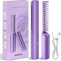 Rugmi Mobile Heat Comb | Cordless Hair Straightener Brush | USB Rechargeable Heated Comb | Wireless Electric Hot Machine for Hair & Beard | Fast Heating Styling Tool-27