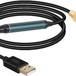YANBORONSN USB to Optical Audio Adapter，USB A to Fiber Audio SPDIF,USB to SPDIF Digital Converter，Suitable for TV, Computer, Laptop Connection Fiber Optic Audio Box(2M/6.5Ft)-1