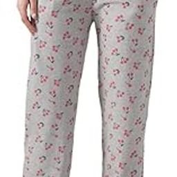 Women's Printed Pyjama Pants, Elastic Waist, Cotton Lounge Wear-image-99