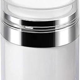 Voroly Airless Pump Jar Bottles, Travel Lotion Container – Vacuum Dispenser for Cream – Leak-Proof TSA-Friendly Design Keeps Cream Fresh – Multi-Purpose for Lotion, Sunscreen (15ML)-image-61