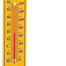 Plastic Thermometer for room temperature Wall mounting analog Yellow-image-39