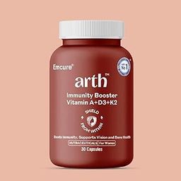 Arth Immunity Booster | Daily Immune Support with Vitamins A, D3 & K2 | Emcure Pharmaceuticals Ltd. | 30 Veg Capsules-11