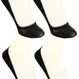 Women's Plain Cotton Black 4 Pair Belly Low Cut Socks-image-22