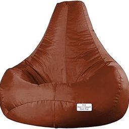 RnS Rest 'n' Sleep - Bean Bag Cover Teardrop Without Beans for Living Room, Bed Room for Relaxing (Tan/Tan, XXXL)-image-73