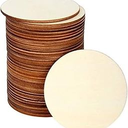 Parikshit Sublimation MDF Wood Board Cutout for Art and Crafts lippon Art Painting Cutouts 3mm Unfinished (Round Shape 3x3 inch - 40 pcs)-image-99