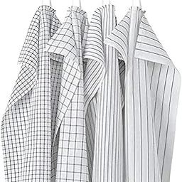 Ikea Cotton Tssp Tea Towel, White/Dark Grey/Patterned45X60 Cm (18X24)(Pack of 4), 200 TC-picture-24