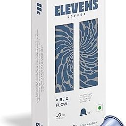 ELEVENS COFFEE | Vibe & Flow | Specialty Coffee Capsules | 100% Arabica | 11 Aluminium Coffee Pods (10 + 1) | Dark Roast | Intensity 10 | Nespresso Compatible-image-20