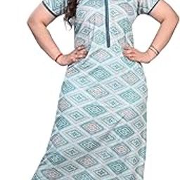 Printed Hosiery Cotton Maxi Gown | Nursing Maternity Feeding Nighty for Womens/Girls | Flower Print Nighty | Hosiery Nighty (Free Size)-picture-15