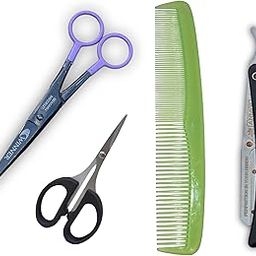 PrecisionCut Barber Shear Scissor Salon Barber Hair Cutting Hairdressing Tool Scissors Beard Trimming Made Up Of Funner Steel [FREE RAZOR AND COMB]-image-24