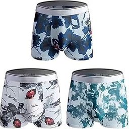 217 Pack of 3 Printed Underwear for Men Briefs-image-35