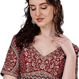 Women Milan Silk Half Sleeve Blouse-image-74