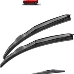 RYU7® Hybrid Wiper Blades Front With Rear Wiper Blade Set Fits For Maruti Brezza allroad 2016-2021 model,Size-24"+16"+12"(Set of 3)-6