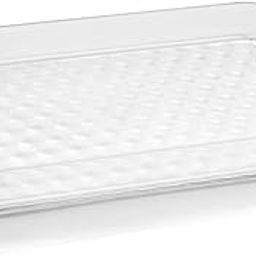HAPPI Multipurpose Unbreakable Plastic Diamond Design Glass Serving Tray for Kitchen, Glass Tray for Glass Set, Kitchen Dining Serving Plate (10×7 Inch - Pack of 1)-1