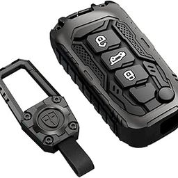 STYLENFLAUNT® Luxury Waterproof New Transformer Series Soft Silicon Car Key Shell with Keychain & Full Protection 3 Button Metal Smart Car Key Cover for Thar Roxx, 3XO, XUV700, Scorpio-N 2023, Bolero-18