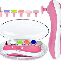 Baby Electric Nail Trimmer with LED Light, Battery Operated Nail File Kit, Multicolor-image-84