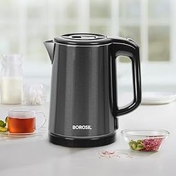 Borosil 1L 1350W Stainless Steel Cooltouch Electric Multipurpose Kettle | Boil Water for Tea/Coffee/Soup/Noodles | Water Heater Jug | Auto Cut-off, Overheat & Dry Boil Protection | 1 Year Warranty-picture-19