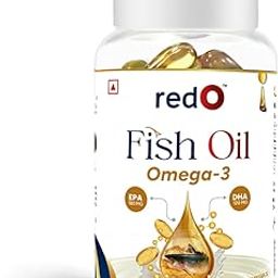 Omega 3 Fish Oil (60 Softgel capsules) | 1000mg Micro Filter Fish Oil (EPA 180mg & DHA 120mg) | For Heart, Skin & Brain Health | No Fishy Burps-image-94