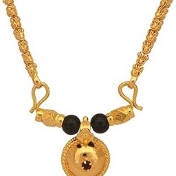 Mangalsutra with chain 24" length and vati tanmaniya one gram gold-image-38