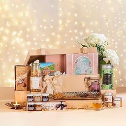 Grand Celebration Trunk - The Gift Studio Premium Gift Hamper | Assorted Gourmet Treats, Sweets, Snacks & Festive Add-ons || Rakhi Gifting || Luxury Hamper for Diwali, Housewarming, Birthday-image-9