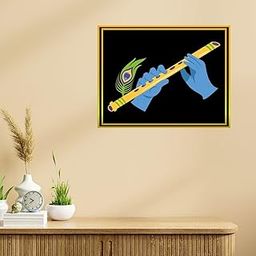SACNIT God Self Adhesive Vinyl Sticker Poster for Office, Guest Room, Kids Bedroom – 12 x 8.5 Inch (30.48 x 21.59 CM) | Waterproof & Durable Wall Decor | Pack of 1 (Flute)-image-86