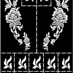 VANVATI Self-Adhesive Mehndi Design Stencil Stickers for Beginners and DIY Art Enthusiasts-image-9