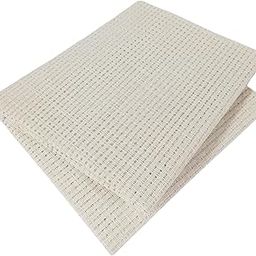VARDHMAN Aida 14 Count Cross Stitch Matty Fabric - 100% Cotton- Ideal for Home DIY, Cross-Stitch, Needlework & Embroidery Projects- Size 100 x 90 cm, Color – Cream-image-29