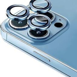 GadgetBite Camera Lens Protector for iPhone 13 Pro 6.1"& iPhone 13 Pro Max 6.7", Tempered Glass Camera Lens Protector Tempered Glass Lens Ring Cover for iPhone 13 Pro/iPhone 13 Pro Max (Sierra Blue)-picture-1