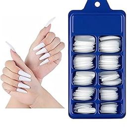 Sharyl Artificial nails set with glue Women stylish designer beauty tips False Nails Set of 100 Pieces and Nail Glue(3gm)-image-49