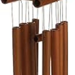 THE STYLE SUTRA Raft Decor Windchimes Wind Chime Bamboo 8 Tubes Hanging Ornament Garden Home-image-3