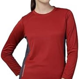 Women's Full Sleeve Dryfit Round Neck Gym Sports T-Shirt-image-59