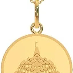 kalyan jewellers 24K (999) Purity Ayodhya Gold Coin Pendant 4 GMS-picture-22