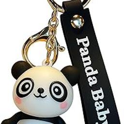 MegaNest Panda Keychain with Ring – Cute Hanging Key Ring for Car Bike Office Home Use – Stylish Gift for Men Women Boys Girls – Strong Build Key Holder-image-4