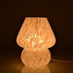 DECENT GLASS Mushroom Lamp in Murano Glass • Bedside lamp • Table Lamp • Made in India• Home Decor (Medium)-image-33