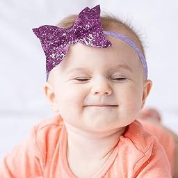 Bembika Bow Headband For Baby Girl Hair Accessories For Girls Baby Girl Headband Glitter Purple-image-26