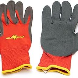 WOLF Garten Polyester Wolf-Garten 7760014 Bed-Gloves, Pair of 2,Red-29