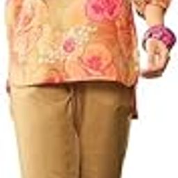 Women's Floral Printed Empire Co-ord Set (VCORD1074_Green)-image-1