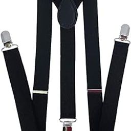 Black Suspender with 1 Red and 1 Black Bow Tie Set for Kids 1 to 5 Years (Black)-picture-9