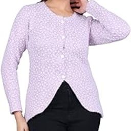 JDD Women's Warm Woolen Cardigan - Stylish Full Sleeve Knitwear for Winter-image-25