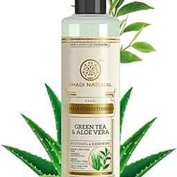 Khadi Natural Green Tea & Aloe Vera Hair Conditioner | Hair Conditioner For Controlling Hair Fall | Anti-Hair Fall Conditioner | Sls & Paraben Free | Suitable For All Hair Types | 210Ml, 1 Count-picture-26